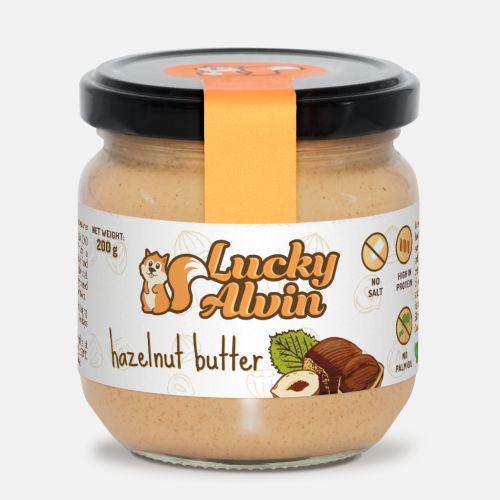 Lucky Alvin Lískové oříšky 200 g, bez GMO, Vegan, bez palm. oleje, bez přid. cukru, bez soli, bez lepku