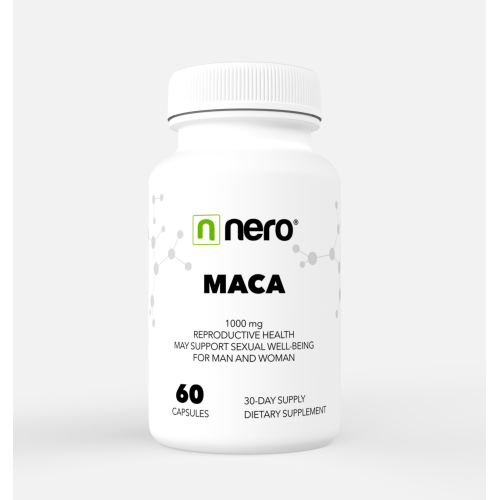 Nero Maca Root, Peruánský ženšen, 1000 mg 60 kapslí / na 1 měsíc