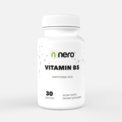 Vitamin B5 Kyselina Pantothenová 30 kapslí / na 30 dní, přední strana