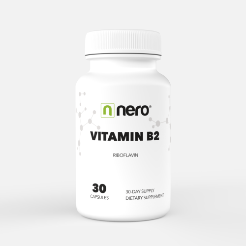 Vitamin B2 Riboflavin 30 kapslí / na 30 dní, hlavní strana