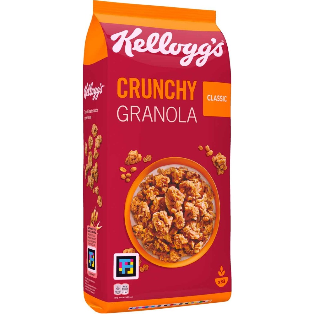 Kellogg's Crunchy Granola Classic, křupavá granola, 1,5 kg, 33 porcí