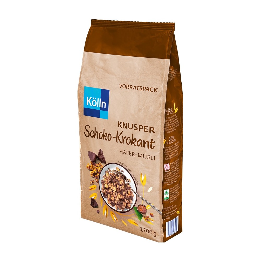 Kölln Schoco-Krokant ovesné müsli s křupavou čokoládou