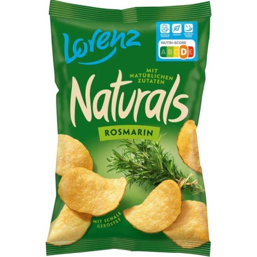 Lorenz Naturals Chips, čipsy s příchutí rozmarýnu, 95g