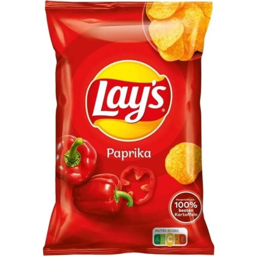 Lay's  Red Paprika, čipsy s příchutí červené papriky, 150g