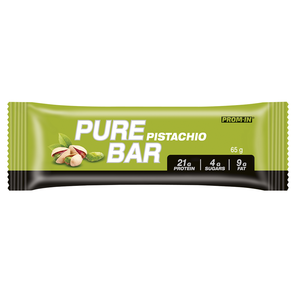 Proteinový tyčinka Prom-In Pure Bar Pistácie, 21 g Proteinu, 65 g