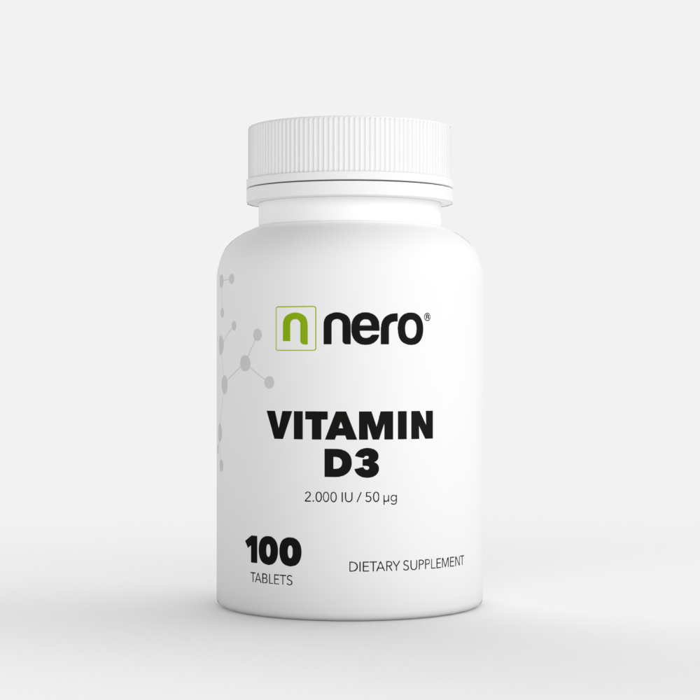 Vitamín D3 2000 IU, 50μg 100 tablet / na 7 měsíce celé balení