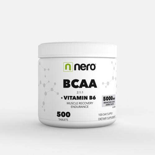 Nero BCAA 2:1:1 + Vitamin B6 500 tablet pro kvalitní regeneraci