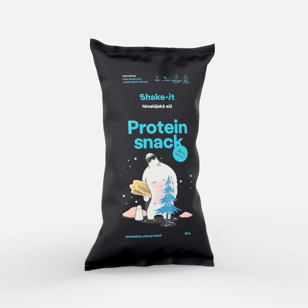 Proteinový Snack SHAKE-IT, himalájská sůl, 60g, Vegan, bez lepku