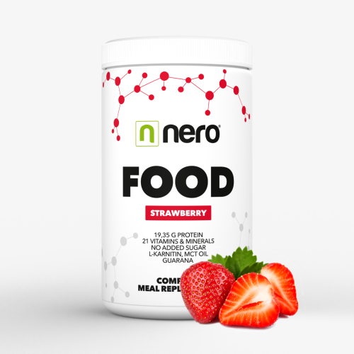 Funkční zdravá strava Nero FOOD Jahoda, 600g, 20 porcí