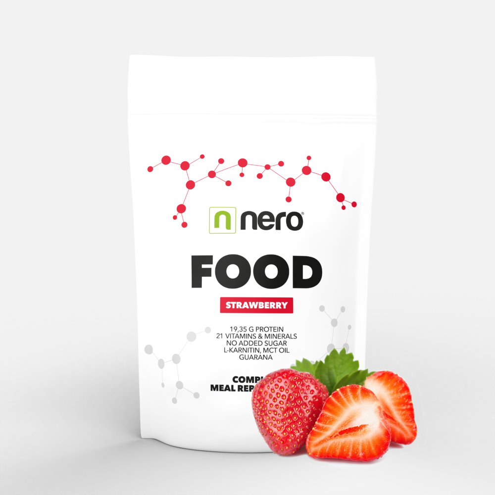 Funkční zdravá strava Nero FOOD Jahoda, 1kg, 33 porcí
