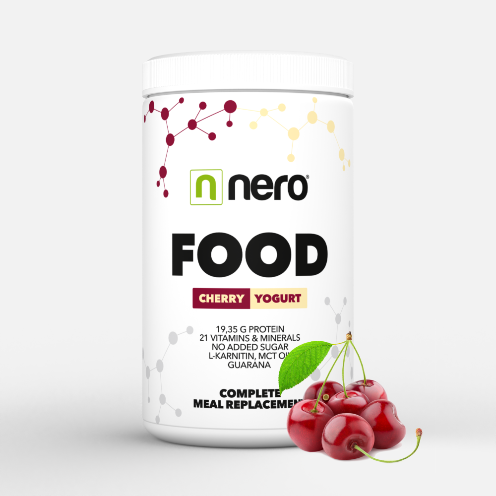 Zdravé dietní jídlo Nero FOOD Třešeň & Jogurt, 600g, 20 porcí