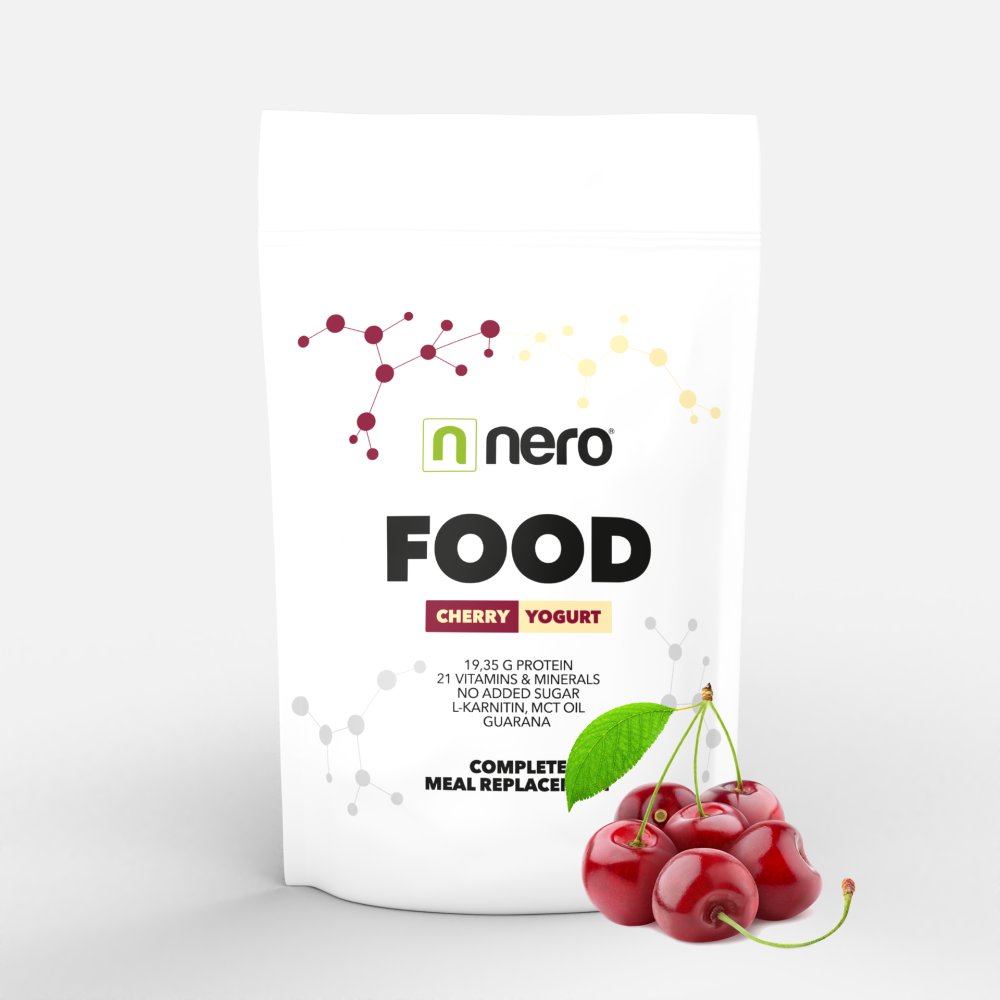 Zdravé dietní jídlo Nero FOOD Třešeň & Jogurt, 1kg, 33 porcí