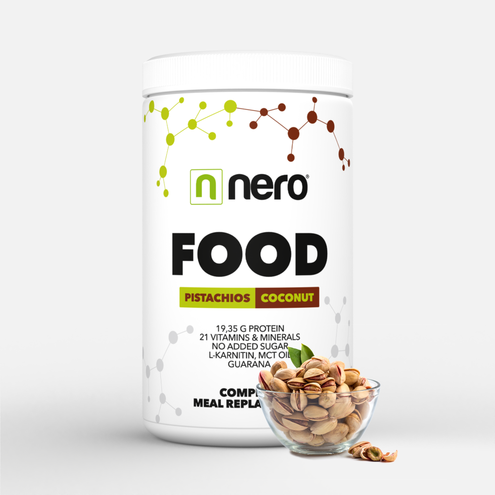 Funkční zdravá strava Nero FOOD Pistácie & Kokos, 600g, 20 porcí