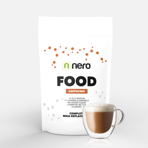 Funkční zdravá strava Nero FOOD Cappuccino, 1kg, 33 porcí