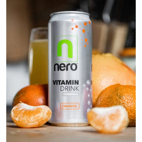 Vitamínový nápoj s minerály Nero ZERO, pomeranč, bez cukru, 330 ml, hlavní fotka nápoje bez cukru