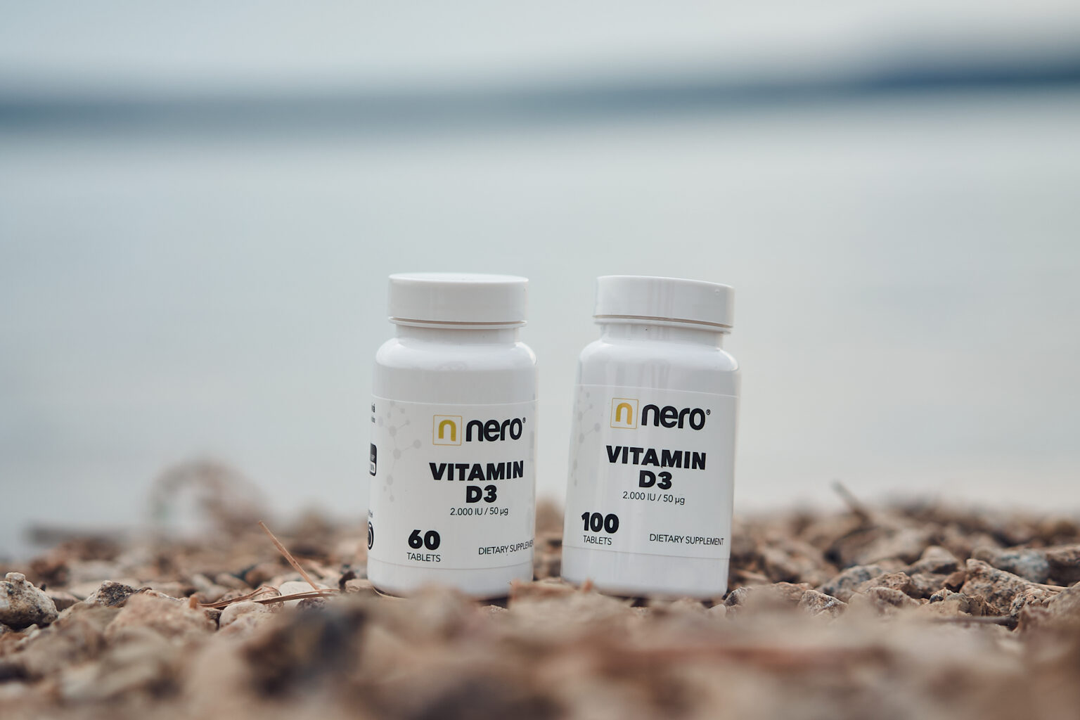 vitamín D3 v balení po 60 a 100 ks 