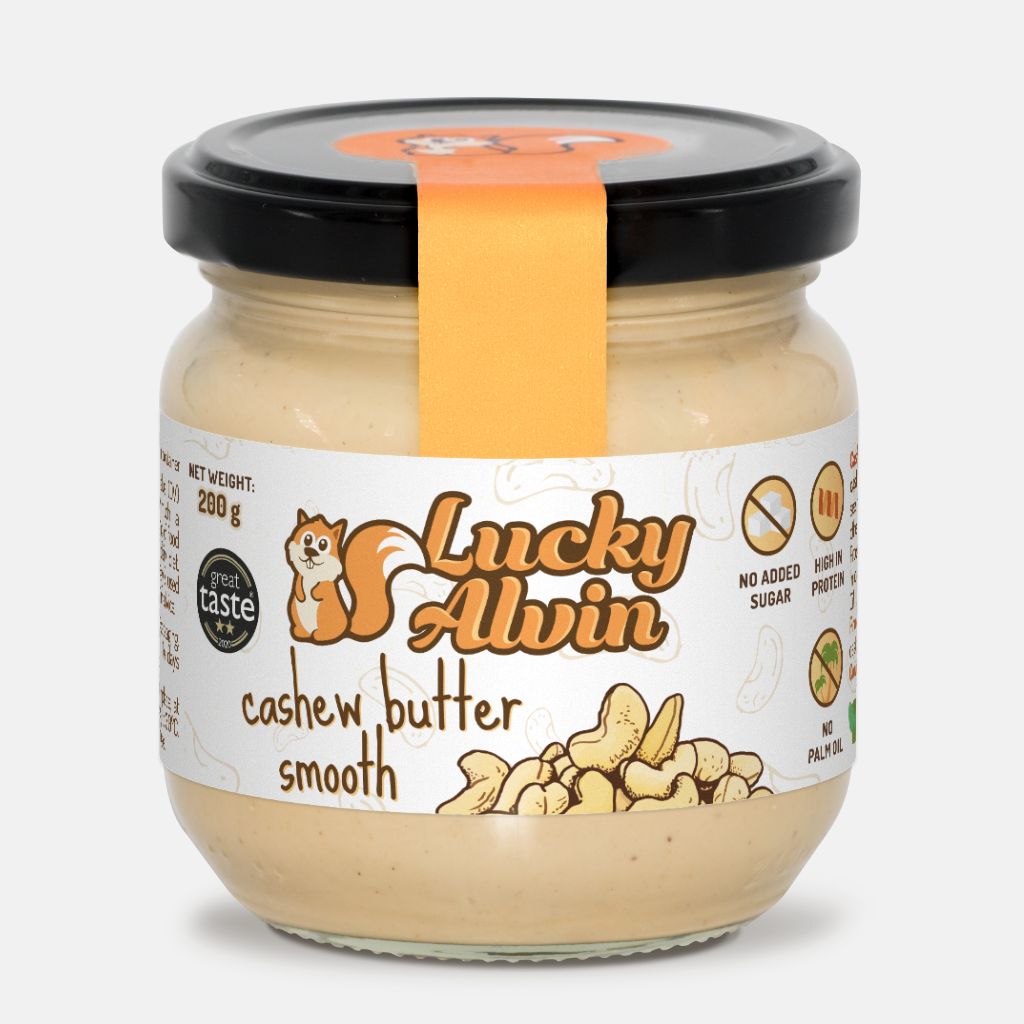 Lucky Alvin Kešu 200 g, bez GMO, Vegan, bez palm. oleje, bez přid. cukru, bez soli, bez lepku 8594189900227