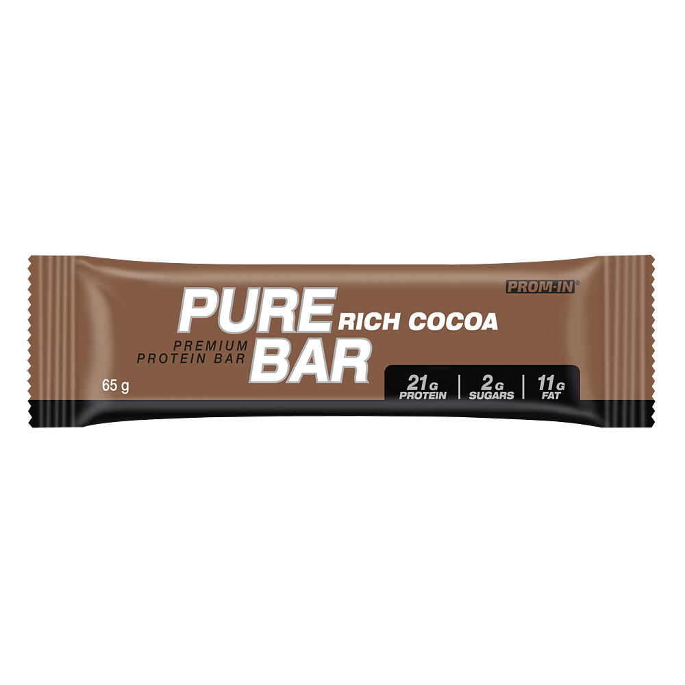 Levně Prom In | Proteinová tyčinka Prom-In Pure Bar Kakao, 21 g Proteinu, 65 g