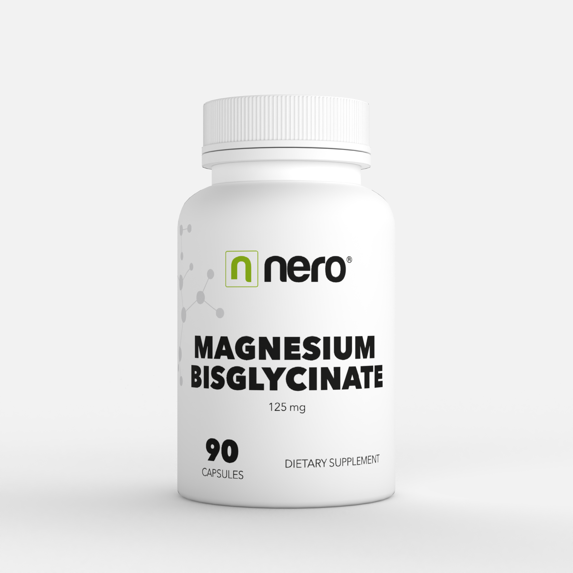 NERO | Hořčík / Magnesium BISGLYCINATE 90 kapslí / na 30 dní 8594179510382