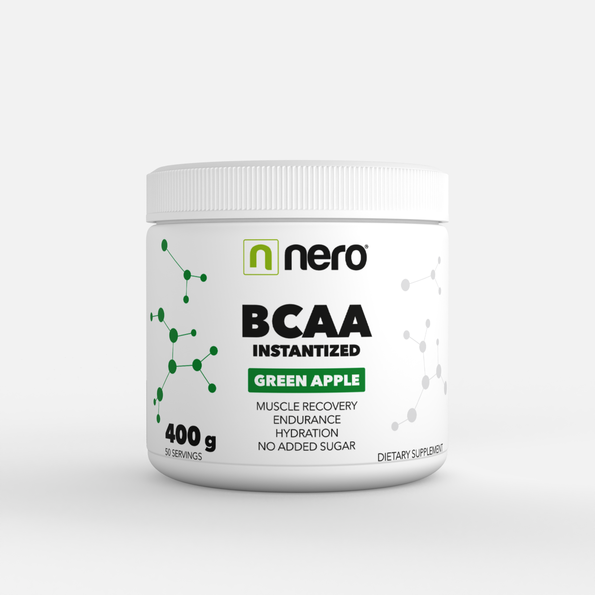 Instantní aminokyseliny Nero BCAA Zelené Jablko 400 g / 50 porcí 8594179510719