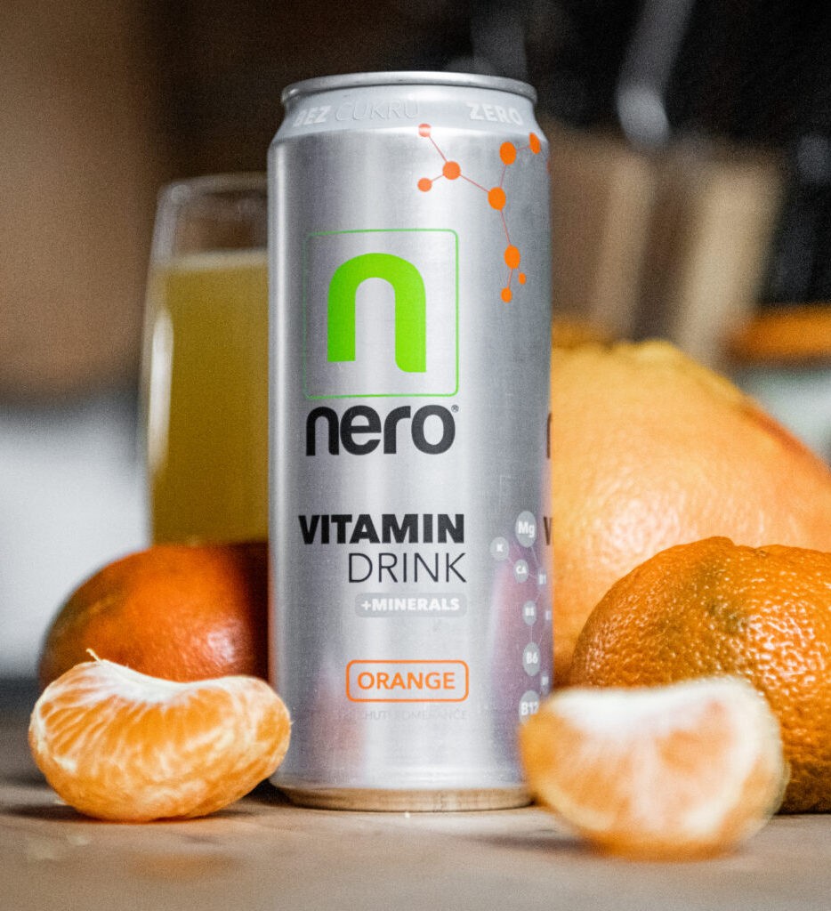 Vitamínový nápoj s minerály Nero ZERO, pomeranč, bez cukru, 330 ml 8594179510115